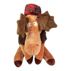Vintage Murphy The Moose 80's Plush Cabin Grumpy Hunter Tan Christmas Holiday